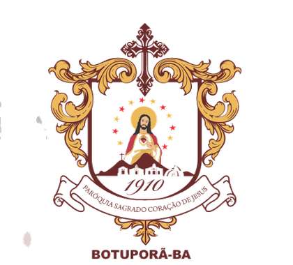 Brasão da Paróquia Sagrado Coração de Jesus - Botuporã-BA, fundada em 1910